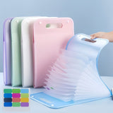 Darrahopens Home & Garden > Home Office Accessories > Filing & Organisation 13-Pocket Accordion File Folder — A4 Portable Vertical Folding Organizer with Index Tabs, Suitable for School, Office, Student, and Professional Document Organization, Made of High-Clarity Waterproof Material, Expandable Multi-Functional File Pouch（GREEN）