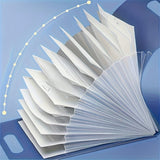 Darrahopens Home & Garden > Home Office Accessories > Filing & Organisation 13-Pocket Accordion File Folder — A4 Portable Vertical Folding Organizer with Index Tabs, Suitable for School, Office, Student, and Professional Document Organization, Made of High-Clarity Waterproof Material, Expandable Multi-Functional File Pouch（GREEN）