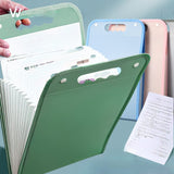 Darrahopens Home & Garden > Home Office Accessories > Filing & Organisation 13-Pocket Accordion File Folder — A4 Portable Vertical Folding Organizer with Index Tabs, Suitable for School, Office, Student, and Professional Document Organization, Made of High-Clarity Waterproof Material, Expandable Multi-Functional File Pouch（GREEN）