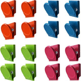 Darrahopens Home & Garden > Home Office Accessories > Filing & Organisation 16 pcs Multi Color Metal Magnetic Clips, Fridge Whiteboard Wall Memo Note Magnetic Clip