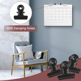 Darrahopens Home & Garden > Home Office Accessories > Filing & Organisation 50 Pieces Hinged Metal Clips Strong Spring Black Bulldog Clip 22mm Metal Clips Small Paper Clip for Files Food Bags Photo