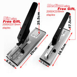 Darrahopens Home & Garden > Home Office Accessories > Filing & Organisation Heavy Duty Medium Size Stepler With Free 2000x23/8 Steples Office Stationary