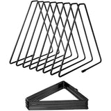 Darrahopens Home & Garden > Home Office Accessories > Filing & Organisation Metal Bookends, Metal Magazine Holder, Record Holder, For Books And Documents In Study, Office And Bedroom (Black)