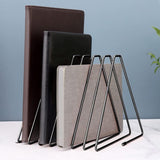 Darrahopens Home & Garden > Home Office Accessories > Filing & Organisation Metal Bookends, Metal Magazine Holder, Record Holder, For Books And Documents In Study, Office And Bedroom (Black)