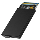 Darrahopens Home & Garden > Home Office Accessories > Filing & Organisation RFID Protected Aluminum Smart Card Holder Pop-Up Black 1pc