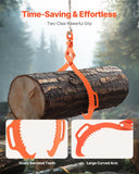 Darrahopens Home & Garden > Home Office Accessories > Filing & Organisation VEVOR 32in Log Lifting Tongs, 2-Claw Log Tongs, Heavy Duty Steel Log Grapple, 1543LBS Lifting Capacity, Swivel Log Graper Timber, Eagle Claw Design, Log Skidding Tongs for Trucks, Tractors, Forklifts