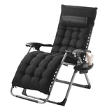 Darrahopens Home & Garden > Home Office Accessories > Filing & Organisation VEVOR Zero Gravity Chair, 26 inch Zero Gravity Recliner Lounge Chair for Indoor and Outdoor, Adjustable Anti Gravity Chair with Cushion, Headrest, Footrest, and Cupholder, 500 lbs, Black