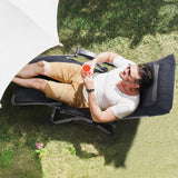Darrahopens Home & Garden > Home Office Accessories > Filing & Organisation VEVOR Zero Gravity Chair, 26 inch Zero Gravity Recliner Lounge Chair for Indoor and Outdoor, Adjustable Anti Gravity Chair with Cushion, Headrest, Footrest, and Cupholder, 500 lbs, Black