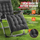 Darrahopens Home & Garden > Home Office Accessories > Filing & Organisation VEVOR Zero Gravity Chair, 26 inch Zero Gravity Recliner Lounge Chair for Indoor and Outdoor, Adjustable Anti Gravity Chair with Cushion, Headrest, Footrest, and Cupholder, 500 lbs, Black