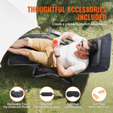 Darrahopens Home & Garden > Home Office Accessories > Filing & Organisation VEVOR Zero Gravity Chair, 26 inch Zero Gravity Recliner Lounge Chair for Indoor and Outdoor, Adjustable Anti Gravity Chair with Cushion, Headrest, Footrest, and Cupholder, 500 lbs, Black