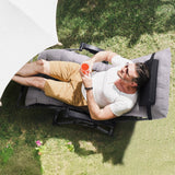 Darrahopens Home & Garden > Home Office Accessories > Filing & Organisation VEVOR Zero Gravity Chair, 33 inch Zero Gravity Recliner Lounge Chair for Indoor and Outdoor, Adjustable Anti Gravity Chair with Cushion, Headrest, Footrest, and Cupholder, 500 lbs, Gray