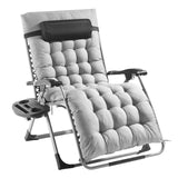 Darrahopens Home & Garden > Home Office Accessories > Filing & Organisation VEVOR Zero Gravity Chair, 33 inch Zero Gravity Recliner Lounge Chair for Indoor and Outdoor, Adjustable Anti Gravity Chair with Cushion, Headrest, Footrest, and Cupholder, 500 lbs, Gray