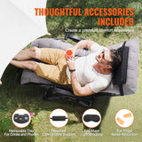 Darrahopens Home & Garden > Home Office Accessories > Filing & Organisation VEVOR Zero Gravity Chair, 33 inch Zero Gravity Recliner Lounge Chair for Indoor and Outdoor, Adjustable Anti Gravity Chair with Cushion, Headrest, Footrest, and Cupholder, 500 lbs, Gray