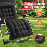 Darrahopens Home & Garden > Home Office Accessories > Filing & Organisation VEVOR Zero Gravity Chair, 33 inch Zero Gravity Recliner Lounge Chair for Indoor and Outdoor, Adjustable Anti Gravity Chair with Cushion, Headrest, Footrest, and Cupholder, 500 lbs, Black
