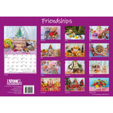 Darrahopens Home & Garden > Home Office Accessories Friendships 2024 Rectangle Wall Calendar 13 Months Planner Celebrate Bonds Gift