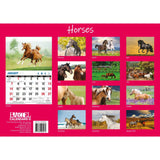 Darrahopens Home & Garden > Home Office Accessories Horses - 2024 Rectangle Wall Calendar 16 Months Animal Planner New Year Gift