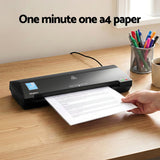Darrahopens Home & Garden > Home Office Accessories > Laminators Devanti A3 Laminator Machine, Hot & Cold Thermal Fast Lamination Anti-Jam Laminator for Office School Home Document Photo Card Handmade A3 A4 A5 A6, Black