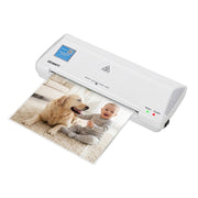 Darrahopens Home & Garden > Home Office Accessories > Laminators Devanti A4 Laminator Machine, Hot & Cold Thermal Fast Lamination Anti-Jam Laminator for Office School Home Document Photo Card Handmade A4 A5 A6, White