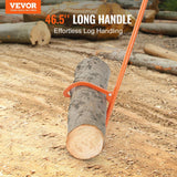 Darrahopens Home & Garden > Home Office Accessories > Laminators VEVOR Cant Hook Tool, 46.5 in, Heavy Duty Steel Log Roller, Log Lifter Timber Jack 32" Dia Logs, Forestry Logging Tools, Dual Function Log Handler for Rolling and Clamping Logs