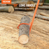 Darrahopens Home & Garden > Home Office Accessories > Laminators VEVOR Cant Hook Tool, 59 in, Heavy Duty Steel Log Roller, Log Lifter Timber Jack for Max 32" Dia Logs, Forestry Logging Tools, Dual Function Log Handler for Rolling and Clamping Logs