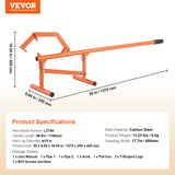 Darrahopens Home & Garden > Home Office Accessories > Laminators VEVOR Timberjack, 46.5 in, Heavy Duty Steel Log Lifter, Log Roller with Adjustable Cant Hook, Logging Tools Log Jack for Logs Ups to 15" Dia, Timber Jack for Rolling Cutting Lifting Logs