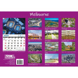 Darrahopens Home & Garden > Home Office Accessories Melbourne - 2024 Rectangle Wall Calendar 16 Months Planner Cityscapes Landmarks