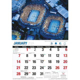 Darrahopens Home & Garden > Home Office Accessories Melbourne - 2024 Rectangle Wall Calendar 16 Months Planner Cityscapes Landmarks