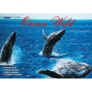 Darrahopens Home & Garden > Home Office Accessories Ocean Wild – 2023 Rectangle Wall Calendar 16 Months Planner New Year Gift