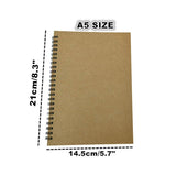Darrahopens Home & Garden > Home Office Accessories > Paper Products 6pcs A5 Spiral Notebook Homework Exercise Book Durable Notepad for School Office