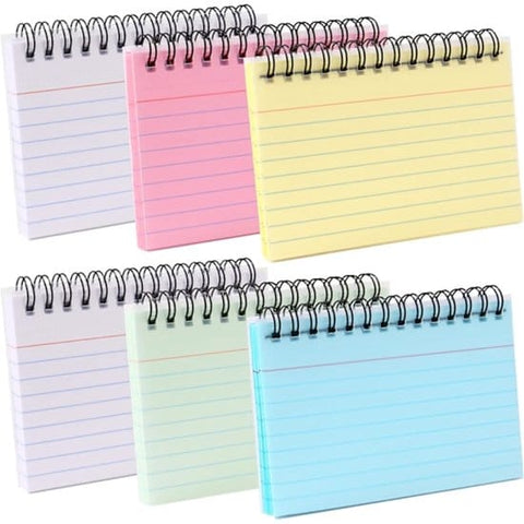 Darrahopens Home & Garden > Home Office Accessories > Paper Products Color Notebooks - American Notepads - Index Card Notebooks - Vocabulary Books - Small Books - 6-Pack