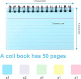 Darrahopens Home & Garden > Home Office Accessories > Paper Products Color Notebooks - American Notepads - Index Card Notebooks - Vocabulary Books - Small Books - 6-Pack