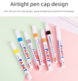 Darrahopens Home & Garden > Home Office Accessories > Pens & Pencils 12 Colour Oil Based Paint Marker Pens Set 3.0mm Medium Tip Waterproof Permanent Ink for Rock Painting Metal Glass Rubber Tyres Wood DIY Art