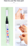 Darrahopens Home & Garden > Home Office Accessories > Pens & Pencils 12 Colour Oil Based Paint Marker Pens Set 3.0mm Medium Tip Waterproof Permanent Ink for Rock Painting Metal Glass Rubber Tyres Wood DIY Art