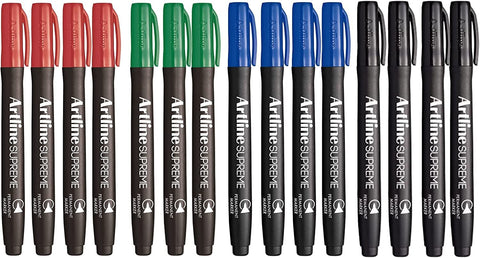 Darrahopens Home & Garden > Home Office Accessories > Pens & Pencils 2x 15pcs (30pcs Total) Artline Supreme Permanent Markers - Assorted Colours