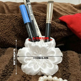 Darrahopens Home & Garden > Home Office Accessories > Pens & Pencils 3D printed silk flower pen holder, white silk
