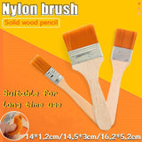 Darrahopens Home & Garden > Home Office Accessories > Pens & Pencils 3Pack Art Brushes Flat Paint Set Drawing Painting Wooden Handle Craft