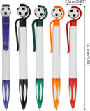 Darrahopens Home & Garden > Home Office Accessories > Pens & Pencils 5-Pack Football Ballpoint Pens - Retractable & Non-Slip Grip - 1.0mm Black Ink for Smooth Writing