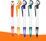 Darrahopens Home & Garden > Home Office Accessories > Pens & Pencils 5-Pack Football Ballpoint Pens - Retractable & Non-Slip Grip - 1.0mm Black Ink for Smooth Writing