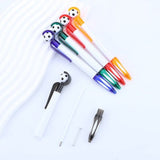 Darrahopens Home & Garden > Home Office Accessories > Pens & Pencils 5-Pack Football Ballpoint Pens - Retractable & Non-Slip Grip - 1.0mm Black Ink for Smooth Writing