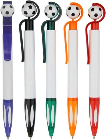 Darrahopens Home & Garden > Home Office Accessories > Pens & Pencils 5-Pack Football Ballpoint Pens - Retractable & Non-Slip Grip - 1.0mm Black Ink for Smooth Writing