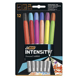 Darrahopens Home & Garden > Home Office Accessories > Pens & Pencils BiC Intensity Permanent Markers - 1 Pack of 12 - Assorted Colours