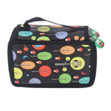 Darrahopens Home & Garden > Home Office Accessories > Pens & Pencils Colored Pencil Case Pencil Holder with Zipper Closure Large Capacity Pencil Case Foldable Colored Pencil Bag Cartoon Black 4 Layers 72 Holes In Australia - Darrahopens
