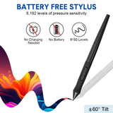 Darrahopens Home & Garden > Home Office Accessories > Pens & Pencils Digital Graphics Tablet Drawing Pad 8192 Levels Large Working Area 285x180mm Compatible with Win/MacOS Support PC/Mobile for Drawing Designing Teaching