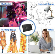 Darrahopens Home & Garden > Home Office Accessories > Pens & Pencils Digital Graphics Tablet Drawing Pad 8192 Levels Large Working Area 285x180mm Compatible with Win/MacOS Support PC/Mobile for Drawing Designing Teaching