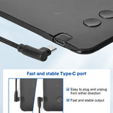 Darrahopens Home & Garden > Home Office Accessories > Pens & Pencils Digital Graphics Tablet Drawing Pad 8192 Levels Large Working Area 285x180mm Compatible with Win/MacOS Support PC/Mobile for Drawing Designing Teaching