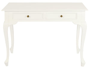 Darrahopens Home & Garden > Home Office Accessories Queen Anne 2 Drawer Desk (White)