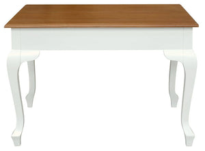 Darrahopens Home & Garden > Home Office Accessories Queen Anne 2 Drawer Desk (White Caramel)