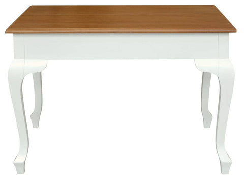 Darrahopens Home & Garden > Home Office Accessories Queen Anne 2 Drawer Desk (White Caramel)