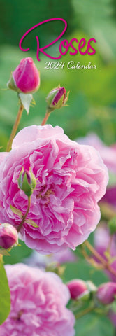 Darrahopens Home & Garden > Home Office Accessories Roses - 2024 Slimline Slim Wall Calendar Hanging Planner New Year Gift