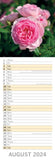 Darrahopens Home & Garden > Home Office Accessories Roses - 2024 Slimline Slim Wall Calendar Hanging Planner New Year Gift